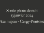 27- Photo de nuit - Axe Majeur à Cergy (13 janvier 2024)