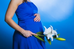 08 - Maternité en bleue et lys